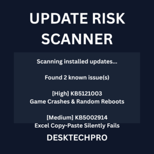 Windows Update Risk Scanner